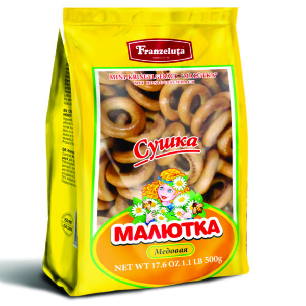 Kringelgebäck Malutka mit Honig 500 g