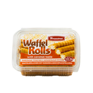 Waffle Rolls with caramel 220g