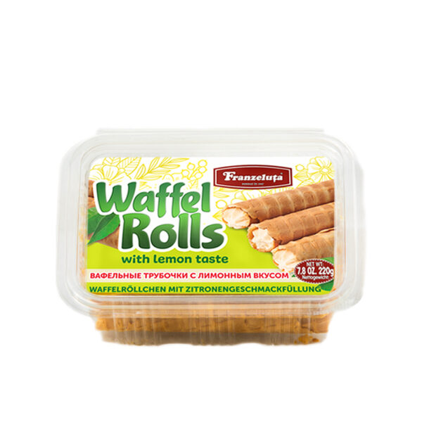 Waffelröllchen mit Zitrone 220g