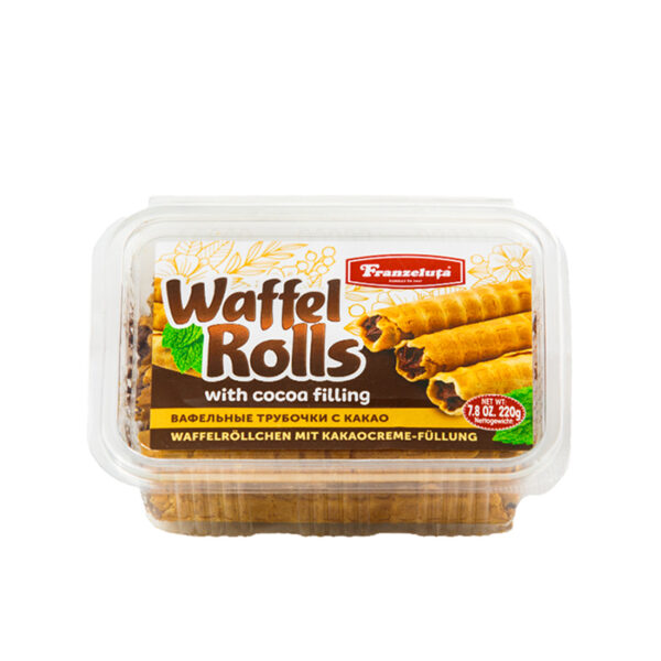 Waffle Rolls with cocoa 220g