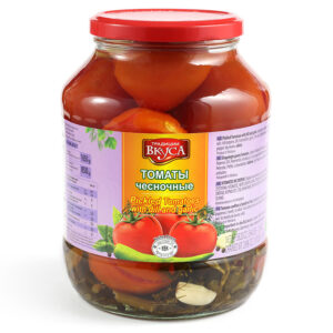 Konservierte Tomaten mit  Knoblauch  1,7 L