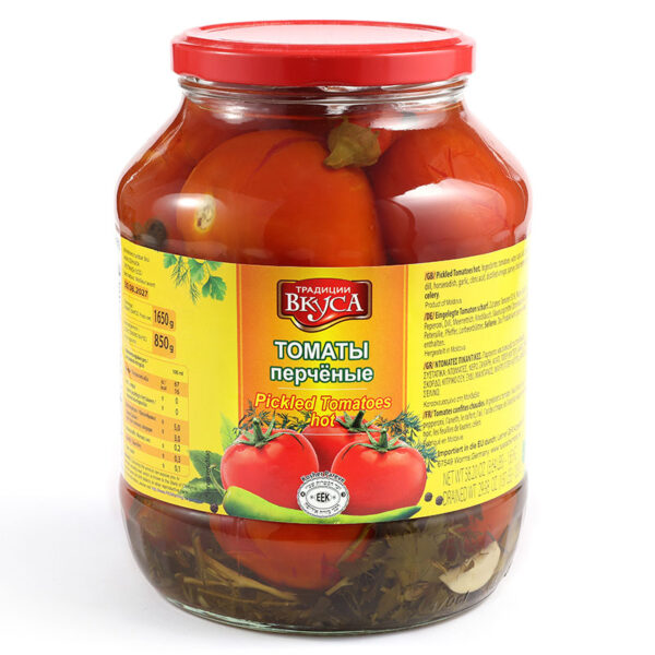 Preserved tomatoes hot 1,7 L