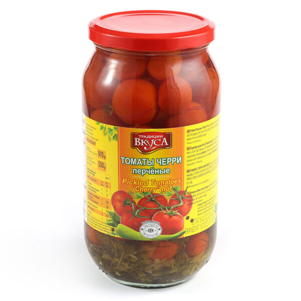 Konservierte Cherrytomaten  scharf  1 L