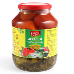 Konservierte Tomaten und Gurken "Assorti" 1,7 L