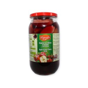 Äpfel und Sauerkirschen mit Stein leicht gezuckert 980g