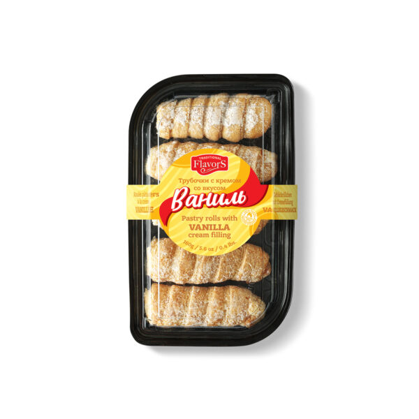 Трубочки с кремом  со вкусом  ваниль 160г