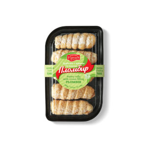 Gebäckröllchen mit Cremefüllung « Plombir » 160